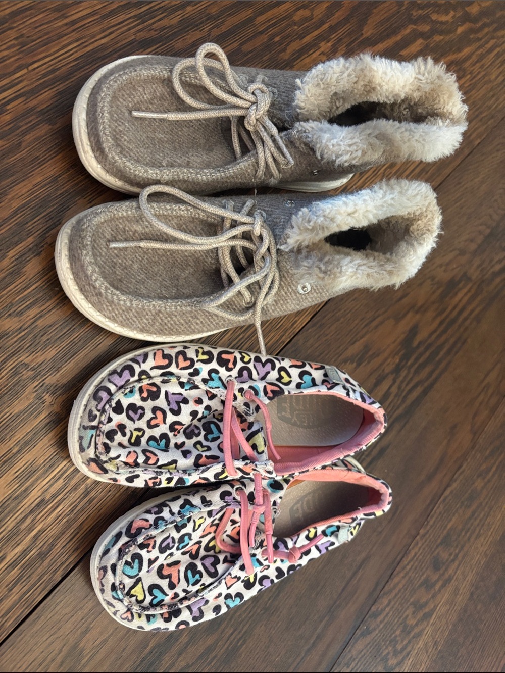 Hey Dude Kids Moccasins and Lined Boots Bundle